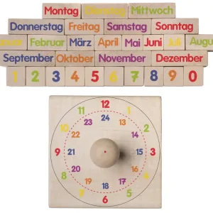 Exklusiv Holzstempel Kalender 30-teiliges Stempelset