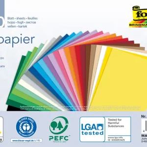 Neue Kollektion Tonpapier DIN A5 100 Blatt 25 Farben sortiert