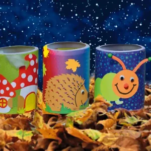 Exklusiv Laternen-Bastelset-Käseschachtel Milchstraße-Monster, 1 Stück