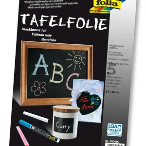 Tafelfolie 23x33 cm, 5 Blatt 135µ, selbstklebend Exklusiv