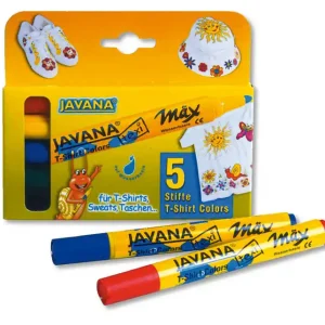 Hochwertig Stoffmalstift-Sortiment gelb,grün,blau,rot,schwarz