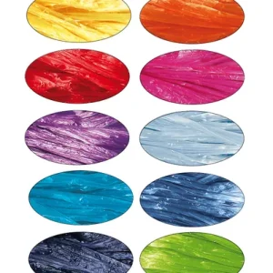 Geprüft Bast Kunstbast Sortiment mit 15 Stk mattglänzend