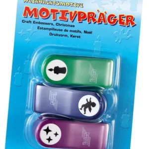 Motivpräger Set mit Engel, Sterne Kerze, ca. 15mm Mengenrabatt