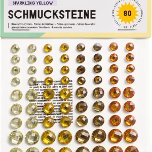 Mega-Angebot Deko-Schmucksteine, Summer Heat, selbstklebend, 80 Stück, sortiert