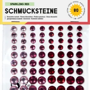 Expressversand Deko-Schmucksteine, Sweet Love, selbstklebend, 80 Stück, sortiert