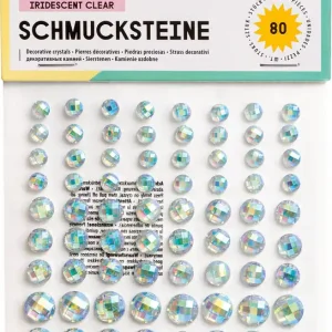 Günstig Deko-Schmucksteine, Crystal Rainbow selbstklebend, 80 Stück, sortiert