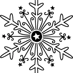 Neue Kollektion Motivstempel ”Schneeflocke groß” Motivgröße: 39x45 mm