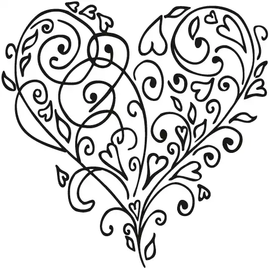 Großhandel Motivstempel ”Herz” Motivgröße: 60x55 mm