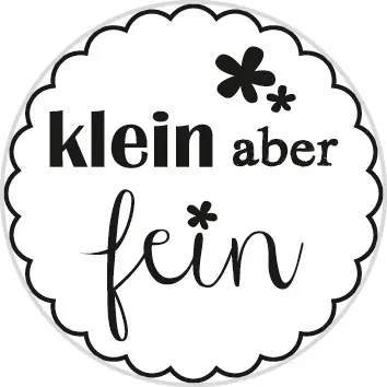 Stempel ”klein aber fein” rund, ø 30mm Neu Im Sortiment