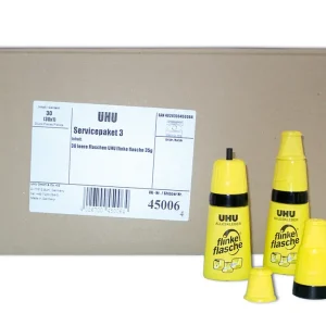 Jetzt Zugreifen Leerflaschen UHU 30 Stück für 35 g Klebstoff