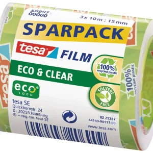 tesa-Film Sparpackung 3 Rollen 10m x 15mm - eco & clean Expressversand