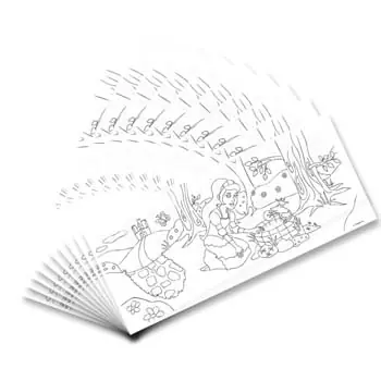 Ausmal-Laternenzuschnitte 115g/m² 22x51 cm ”Prinzessin” 10 Blatt Top-Angebot