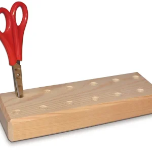 Pinsel-und Scherenständer 12-Loch 67x200x30 mm, aus Kiefer Sale