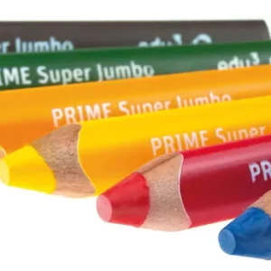 Markenware Prime Super Jumbo Buntstifte 6 Stifte & Spitzer
