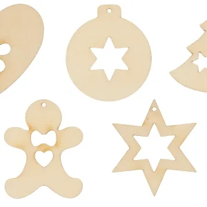 Heißes Angebot Holzanhänger ”Lebkuchen” 15-teilig