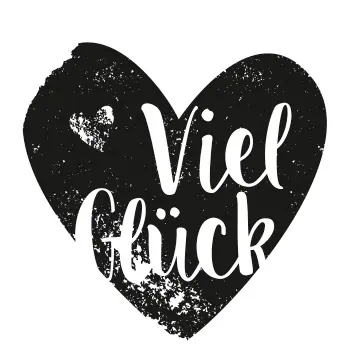 Stempel ”Viel Glück” Knallerangebot