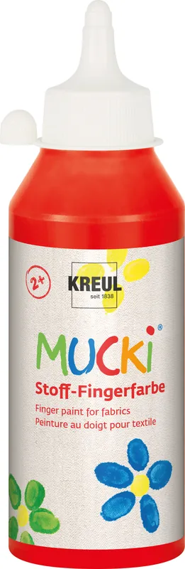 Mucki Stoff-Fingerfarbe rot 250ml Direkt Vom Hersteller