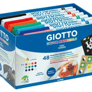 Highlight Giotto Decor Materials 48 Fasermaler in der Schulbox