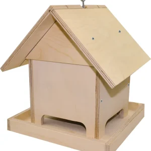 Nur Heute Bastelset-Vogelfütterhaus natur 22,5x22,6x24