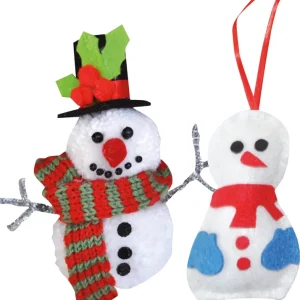 Weihnachtsbastelset-Schneemann 2er Zertifiziert