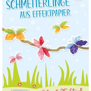 Beliebt Schmetterlinge aus Effektpapier Set für 25 Schmetterlinge