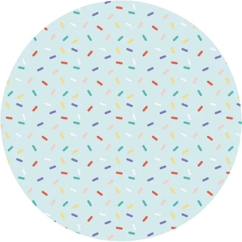 Abverkauf Laternenzuschnitt Transparentpapier rund Ø 16,8cm, 20 Blatt Konfetti