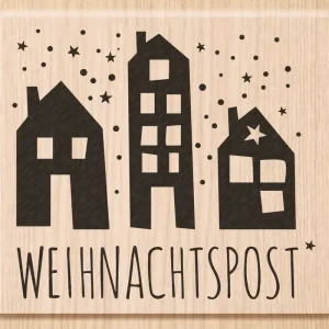 Stempel ”Weihnachtspost” 68x60mm Exklusiv