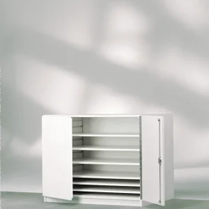 Sonderangebot Bildertruhe fahrbar, 6 Böden Forma te bis: 100x70cm BxHxT: 111x90x81cm