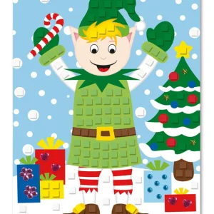 Moosgummi-Mosaik Weihnachtself Jetzt Bestellen