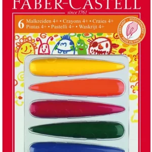 Faber-Castell Wachsmalkreiden 6 Farben Kostenloser Versand