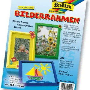 Bilderrahmen aus Fotokarton zum Basteln 24,5 x 18,5 cm, sortiert Kracherpreis