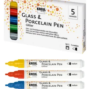Hobby Line Porcelain + GlassPen glitter Kostenloser Rückversand