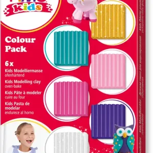 Fimo kids Materialpackung girlie 6 Blöcke à 42g Kostenfreie Lieferung