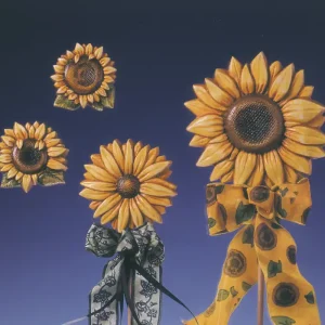 Günstig Reliefform ”Sonnenblumen” 4 Motive, Größen 6 - 12,5cm