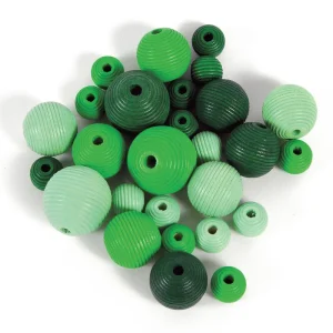 Rillenperlenmischung aus Holz, versch.Größen, 50g Beutel Jetzt Zugreifen