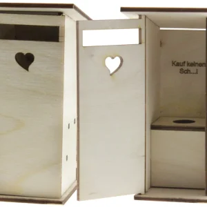 Weltweiter Versand Holz-Bausatz Gutscheinhäuschen ”Kauf Dir keinen Sch...