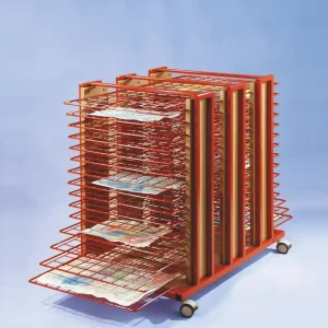 Großer Trockenwagen 30 Ablagen BxHxT: 56x83x80cm, RAL3000 Angebot