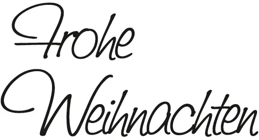 Motivstempel ”Frohe Weihnachten” Motivgröße: 70x38mm Finale Aktion
