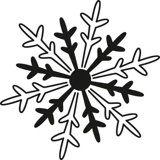 Motivstempel ”Schneeflocke klein” Motivgröße: 25x25 mm Preiswert