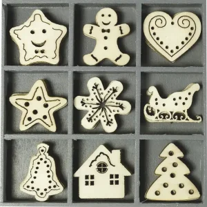 Gleich Bestellen Holzbox Ornament Sweet Xmas 45 Stück