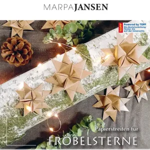 Garantierte Lieferung Papierstreifen für Fröbelsterne Natronkraftpapier braun gerippt