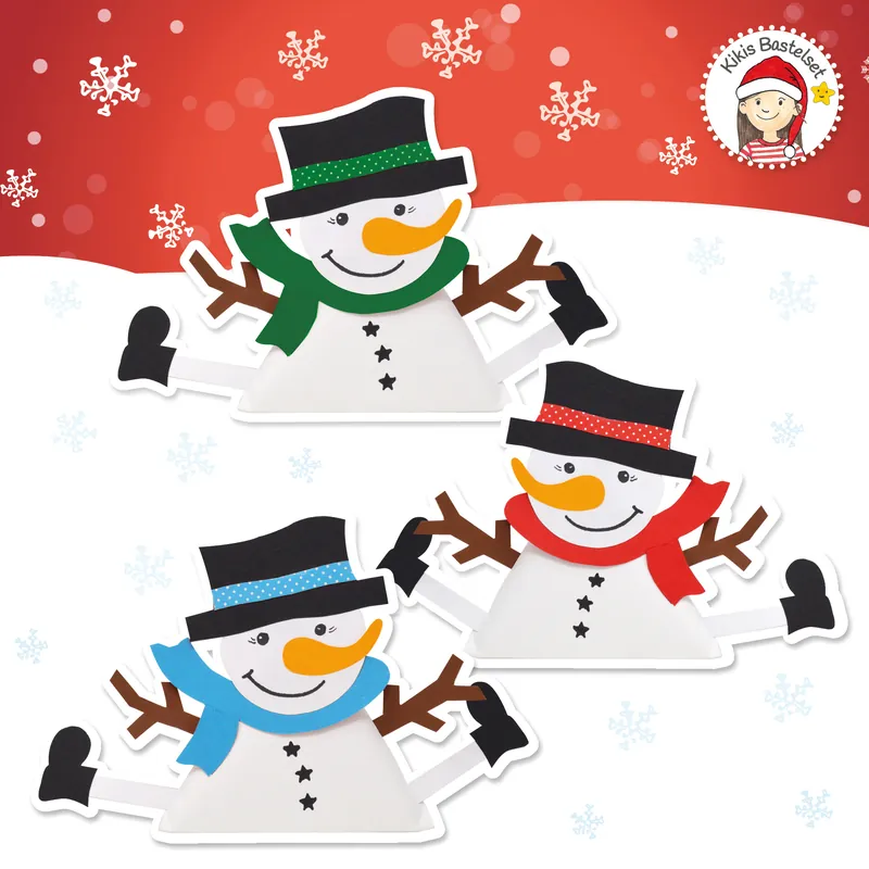 Kostenloser Versand Bastelset ”Snowy & Friends Päckchen 10 Stück