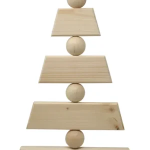 Weihnachtstanne aus Holz inkl. 6 Muster-Schriftzüge Sonderaktion