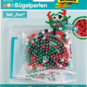 Bügelperlen Starter Set Fun (Kreis) incl. Stiftplatte, Perlen, Pinzette Top-Angebot