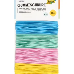 Top-Angebot Gummischnüre Pastell, 4 Farben á 5m sortiert