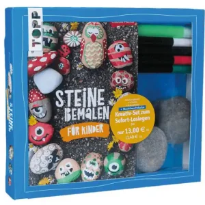 Wochenendangebot Kreativ-Set Steine bemalen für Kinder