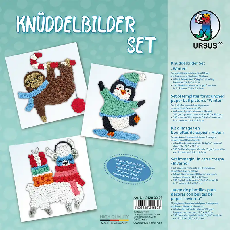Knüddelbilder Set ”Winter” Kostenloser Versand