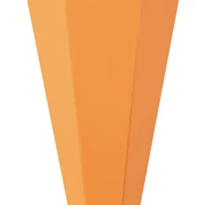 Echt Schultüten Rohlinge, 400g/m², 68cm zum Stecken, 5 Stück, orange