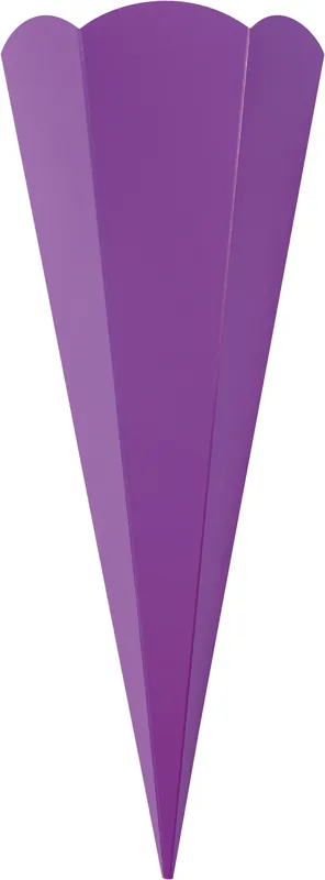 Saisonangebot Schultüten Rohlinge, 400g/m², 68cm zum Stecken, 5 Stück, lila