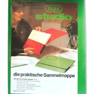 Handgefertigt Studio-Sammelmappe grün